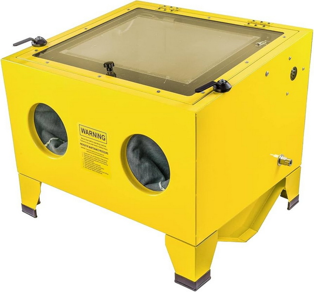 Kleine zandstraalmachine