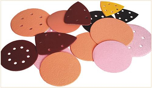 Hook and Loop Backed Abrasives and Abrasives with Cloth