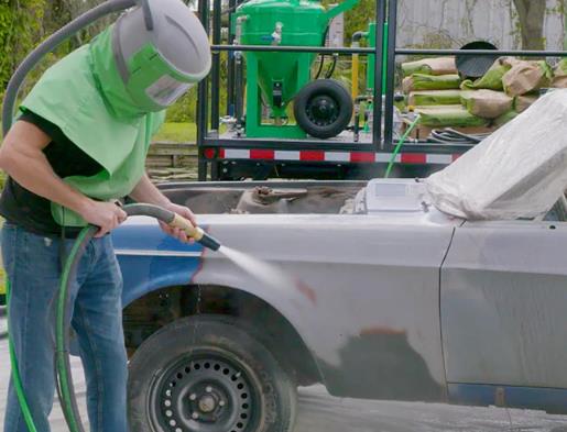 What Media To Use for Sandblasting A Car Frame?