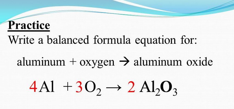 How To Balance Aluminum Oxide